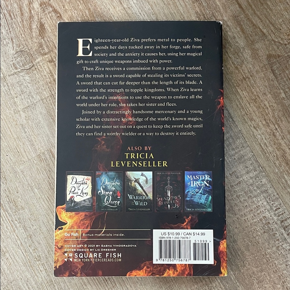 Blade of Secrets by Tricia Levenseller - Fiery Fantasy Paperback - Picture 2 of 5